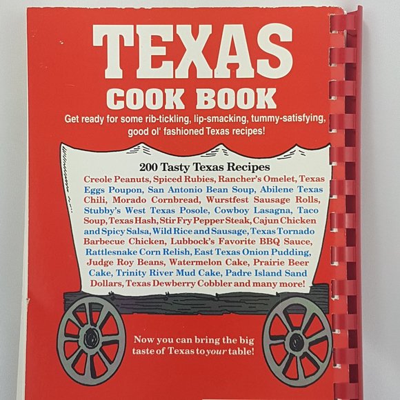 Vintage 1997 Texas Cookbook Cowboy Tex-Mex Barbecue Creole Stir-fry Seafood West - Picture 3 of 13